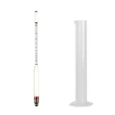 Alcohol Hydrometer Proof Tralle 0-200 ABV 0-100% Moonshine Distilling Test Jar • $10.99