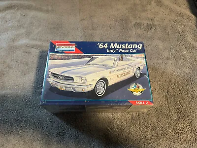 1/24 Monogram Revell 1964 Ford Mustang Indy Pace Car Plastic Model Kit NEW 2456 • $15.50