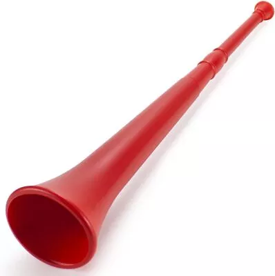 Pudgy Pedro's Plastic Vuvuzela Stadium Horn 26-Inch Red  • $24.97