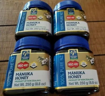 4 Manuka Health MGO 400 + Manuka Honey 100% Pure New Zealand 8.8 Oz  • $120.90