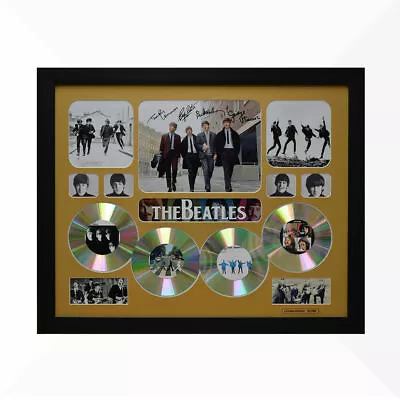 The Beatles Signed & Framed Memorabilia - 4 CD - Gold - Limited Edition • $120