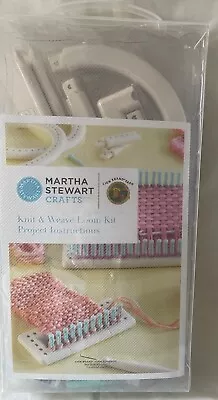 Martha Stewart Knit & Weave Loom Kit Complete Lion Brand Yarn New In Box • $23