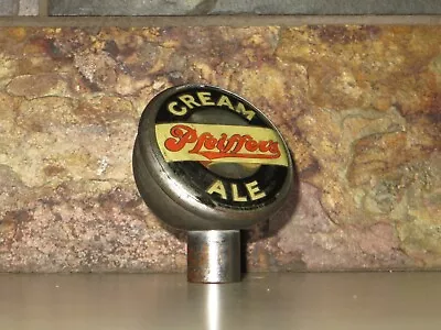 Vintage PHIEFFER'S BEER CREAM ALE Tap Handle Ball Knob Detroit Michigan SCARCE • $248.88