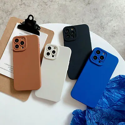 $6.64 • Buy Case For IPhone 13 Pro Max 12 11 8 7 SE XS XR Shockproof Silicone Colours Cover