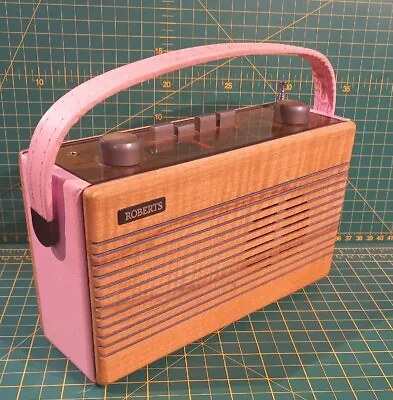 £25 • Buy Roberts R761 Am/fm Mains/ Battery Radio - Pink - Tested + Working