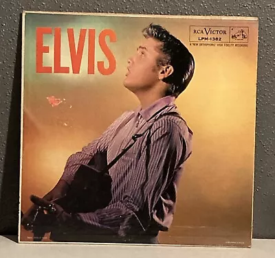 Elvis Presley LPM-1382 LP RCA Victor Black Label Long Play 1956 • $19.99