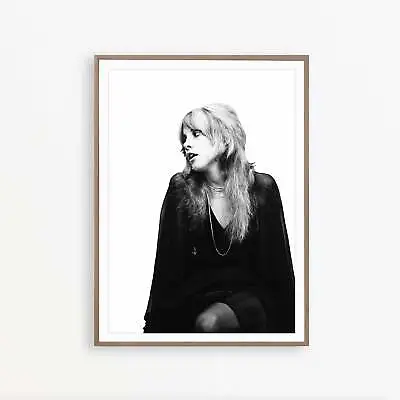 $62.55 • Buy Stevie Nicks Music Star Black&White Wall Art Poster Print. Great Vanity Decor