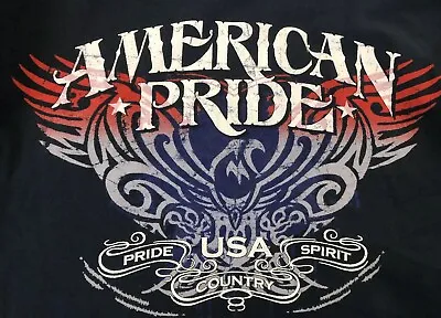 Classic Crazy Shirts AMERICAN PRIDE Bald Eagle USA SPIRIT COUNTRY MENS T-shirt M • $14.99