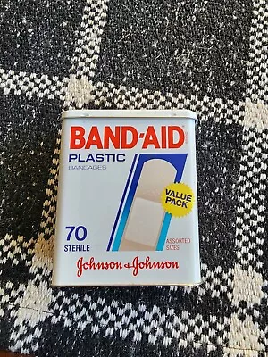 Vintage Johnson & Johnson BAND-AID TIN Plastic Strips. • $5