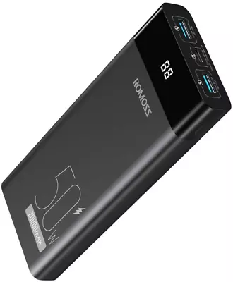 ROMOSS USB C PD Power Bank 50W Laptop Portable Charger 20000Mah Super Fast Cha • $125.95