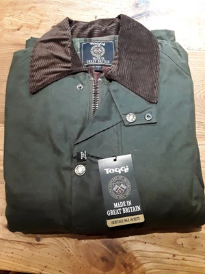 £100 • Buy Toggi Balmoral Wax Jacket Olive Large (Cost £285)