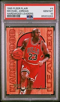 1995 Fleer Flair Michael Jordan #4 Hardwood Leaders PSA 10 Gem Mint • $1199.99