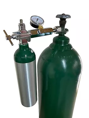 Oxygen Tank Cylinder Transfill Adapter CGA540 / CGA870 Gauge And Bleed Valve • $39.95