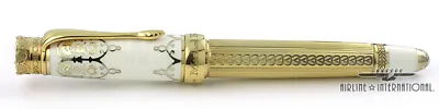 Michel Perchin Imperial 10th Anniversary White Vermeil Fountain Pen - LOW #04/88 • $8950