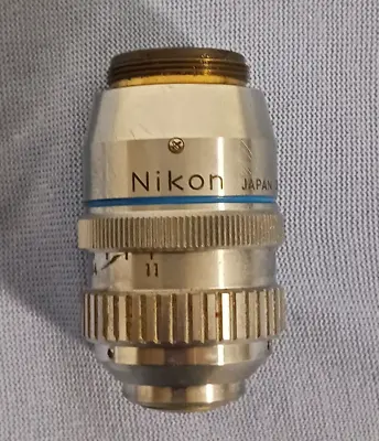 Nikon Plan 60X 0.85 160/0.11-0.23 Microscope Objective 230682 • $194.99