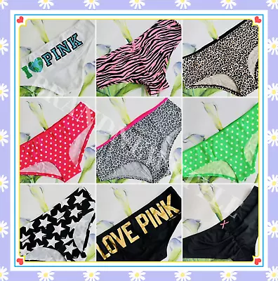 Victoria's Secret PINK Extra Low Rise COTTON BLEND HIPSTER PANTIES U Pick NEW • $12.95