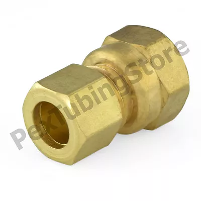 1/4  OD X 1/4  Female NPT Connector (Lead-Free) Brass Compression Fitting • $1.45