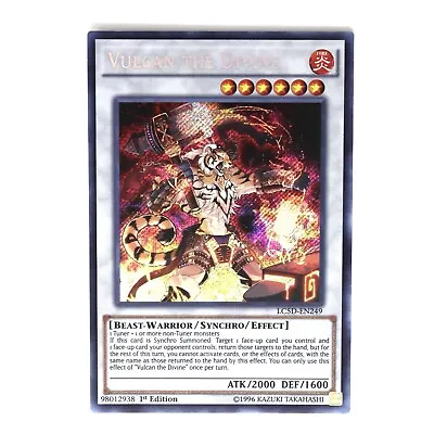 YuGiOh! Volcan The Divine (LC5D-EN249) 1st Edition - Secret Rare - NM/M • $4.49