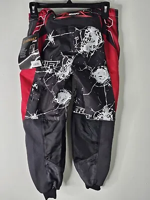 Off-Road MX Motocross Pants YOUTH SIZE 28 RED/Grey/WHITE Shift Racing Assault • $26.05
