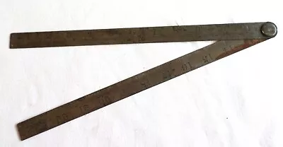 Vintage J Rabone & Sons No 948 Metal 2 Foot 24 Inch Folding Steel  Measure Rule • $3.73