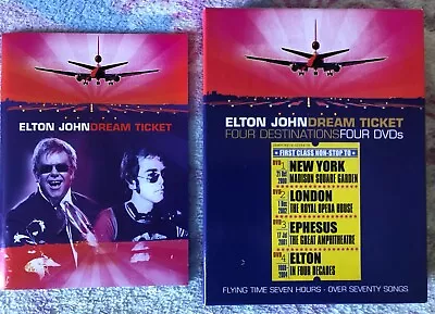 ELTON JOHN Dream Ticket 4-DVD Set OPENED BUT NEVER WATCHED • $15