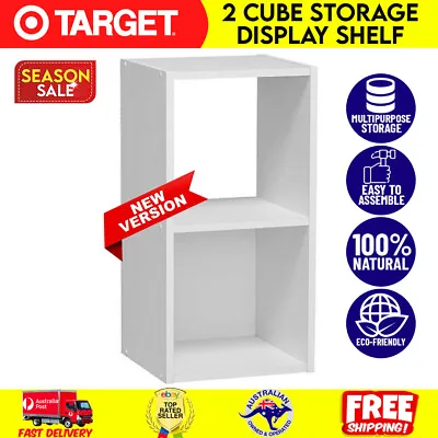 2 Cube Storage Shelf Display Cabinet Cupboard Bookshelf Unit Toy Book Organizer • $35.53