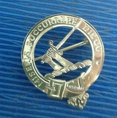 £89 • Buy Vintage IONA Silver Scottish Brooch Badge 1960s John Hart  -  Clan MacMillan