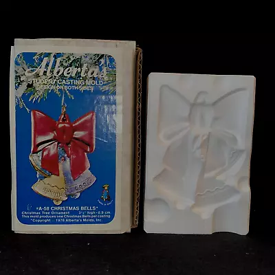 Alberta's A-58 Ceramic Slip Mold Christmas Bells Christmas Ornament W/Box • $9.37
