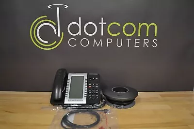 Mitel 5340 VoIP Phone 50005071 With Conference Saucer Module 50004459 50005321 • $294.99