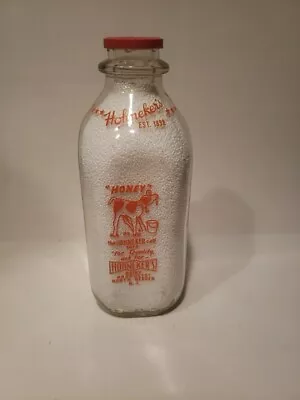 Hohneker's Dairy - One Quart Milk Bottle - North Bergen NJ • $25