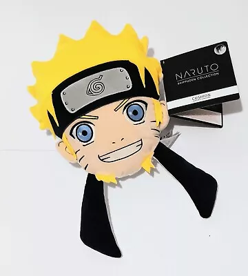 Official Naruto Shippuden 3D Face Plush Cushion 13” Pillow NEW • £6.99