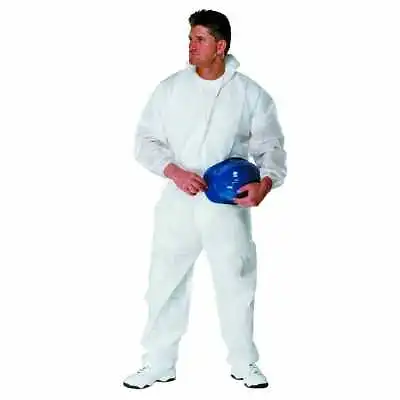 £5.91 • Buy Coverall Overall Suit Elasticated Hood Cuffs Ankles Breathable Decorator Painter