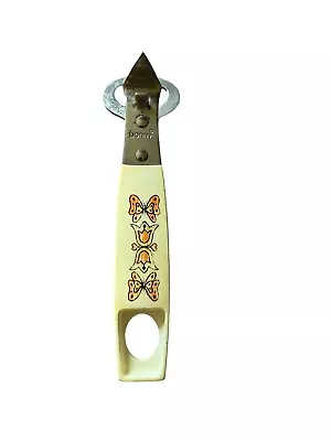 Vtg 1950's Bonny Farmhouse Kitchen 6  Bottle Opener Corkscrew Butterflies Bells • $6.99