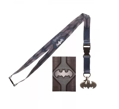 $19.95 • Buy DC Comics BATMAN Suit Up Neck Lanyard ID Badge Holder Keychain Official Licensed