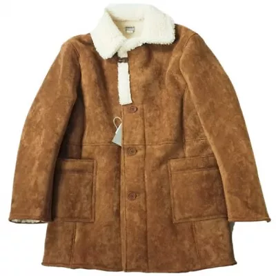 DELUXE HARRY Fake Mouton Coat 18AD5236 XL BROWN CLOTHING Boa Outer • $152
