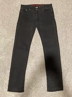 VANS Black Slim Straight Men's Jeans 32x34 Stretch Nice Condition! Measure 34x33 • $23.95