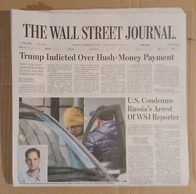 $11 • Buy The Wall Street Journal Newspaper 2023 Donald Trump Politics 