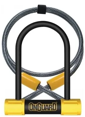 OnGuard Bulldog Mini DT 8015 Bike U-lock & 4' Cable 3.5x5.5  Hardened 2X Locking • $22.99