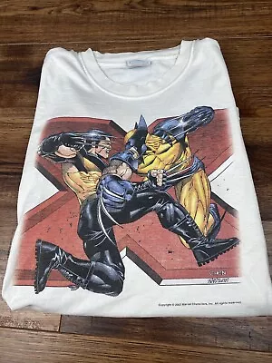 X Men T Shirt XL Vintage Marvel 2002 Y2K Wolverine Comics • $149.99