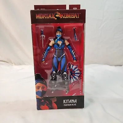 McFarlane Toys Mortal Kombat Kitana Edenian Blue Action Figure New Sealed • $30