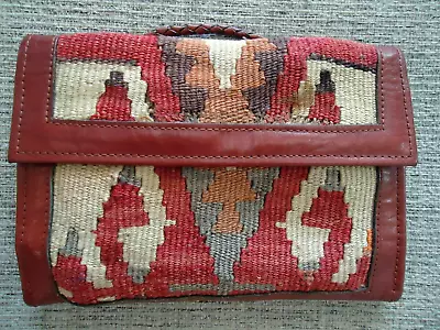 Turkish Kilim Wallet Crossbody Vtg • $19.99