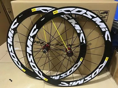 $350.70 • Buy 700C 30mm 40mm 50mm Alloy Wheels Cosmic Road Wheelset Bike V Brake Disc Brake