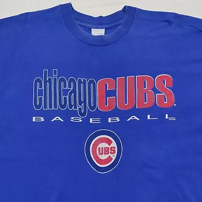 RARE Vtg 1994 Collectable Chicago Cubs Baseball Logo Tee Shirt Extra Large XL • $21.49