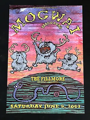 Mogwai Bardo Pond Original Concert Poster From 2001 The Fillmore • $50