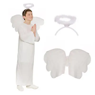 Angel Gabriel Boys Fancy Dress Christmas Nativity Play Xmas Kids Childs Costume • £9.99