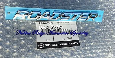 OEM JDM MAZDA MIATA ROADSTER CHROME EMBLEM DECAL BADGE ND MX-5 (USA Seller) • $29.50