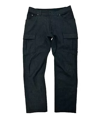 IBEX Men's Gallatin Cargo Pants 100% Merino Wool Charcoal Gray 34” X 32” NWOT • $129