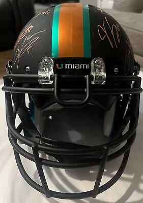 2001 Miami Hurricanes Full-Size Authentic Helmet Team Signed By 19 Players • $1550