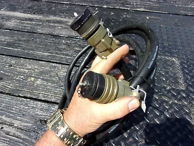 Military Surplus 7 Pin Extension Cord  Cable Equipment 12+ Ft  Generator Us Army • $195