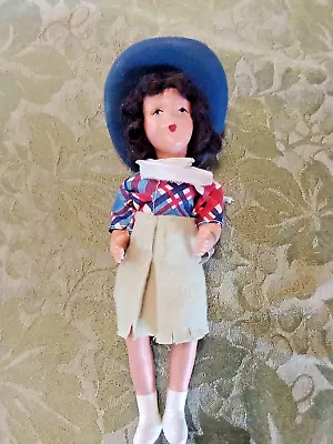 Vtg. Hollywood Cowgirl Doll With Tag 8  Needs Restrung • $5.99